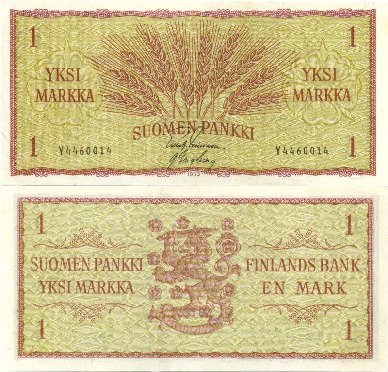 1 Markka 1963 Y4460014